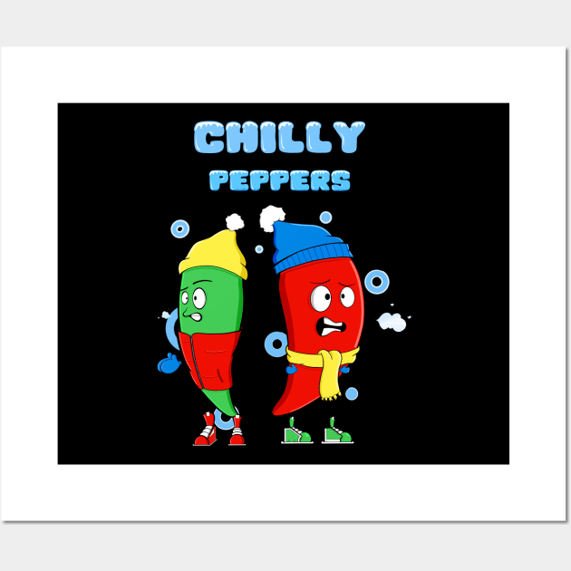 Chilly Peppers Wall Art by Art by Nabes